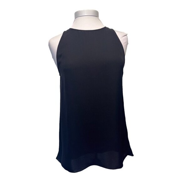 Theory Kalstinn Silk Sleeveless Blouse Black Size MED - Picture 1 of 6
